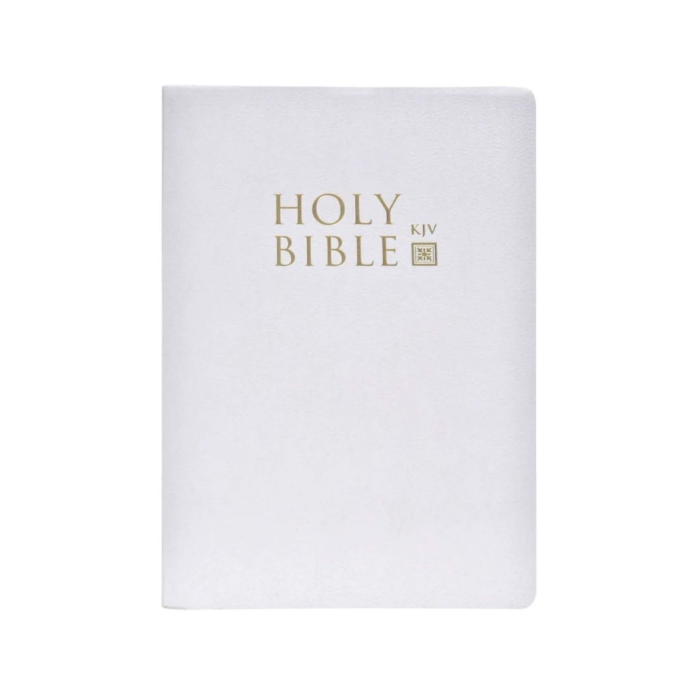 ❤️ 🆕 HOLY BIBLE King James Version Old & New Testament, White Cover, KJV, SEALED